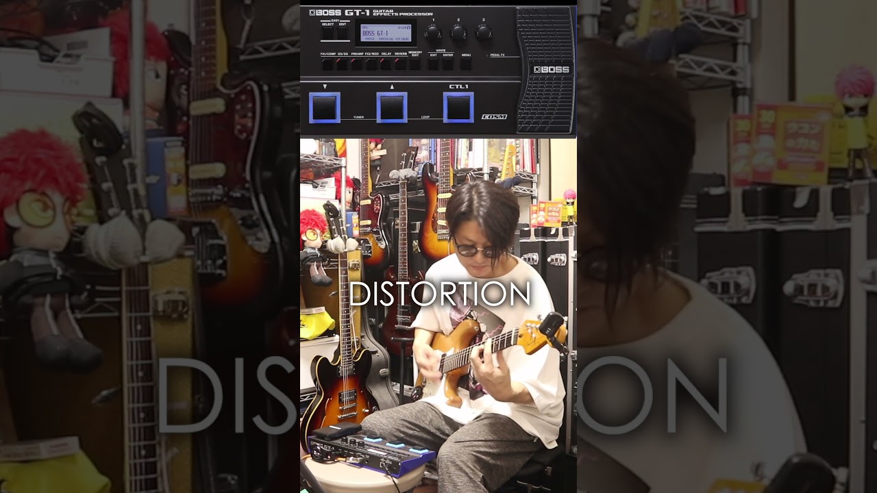 BOSS GT-1のDistortionとMetal Zone🎸#bosseffects #ディストーション