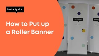 How to Put Up a Roller Banner Stand Assembly Video Tutorial | instantprint