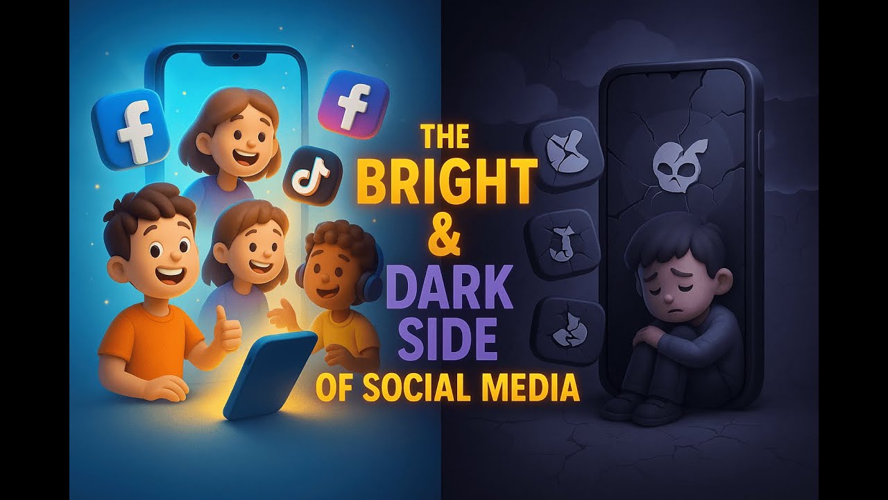 THE BRIGHT AND DARK SIDE OF SOCIAL MEDIA. #foryou #kids #teen # ...