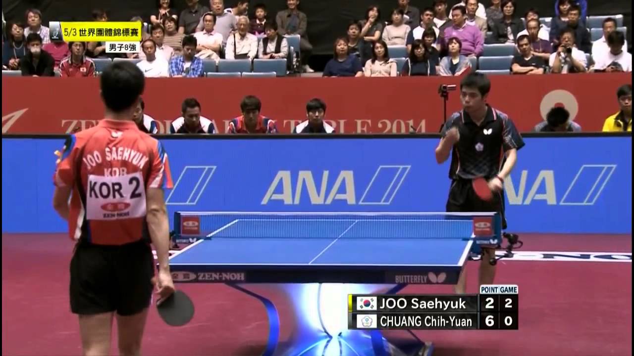 2014 WTTTC (MT-QF/KOR-TPE/m4) JOO Se-Hyuk Vs CHUANG Chih-Yuan [HD] [Full Match/Chinese]