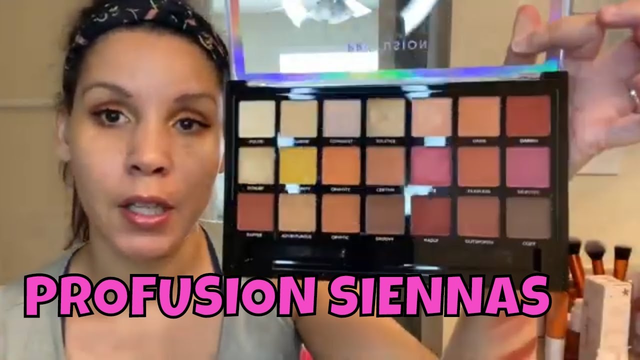 PROFUSION SIENNA PALETTE EYESHADOW LOOK 