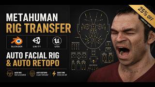 MetaHuman Facial Rig Transfer for Blender | Auto Facial Rig & Auto Retopology MetaHuman Facial Rig Transfer for Blender | Auto Facial Rig & Auto Retopology