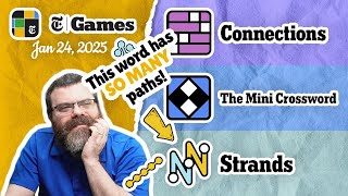 NYT Connections, Mini Crossword, and Strands | Jan 24, 2025