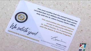 St. Johns County launches program giving veterans access to discounts at restaurants, shops, & more