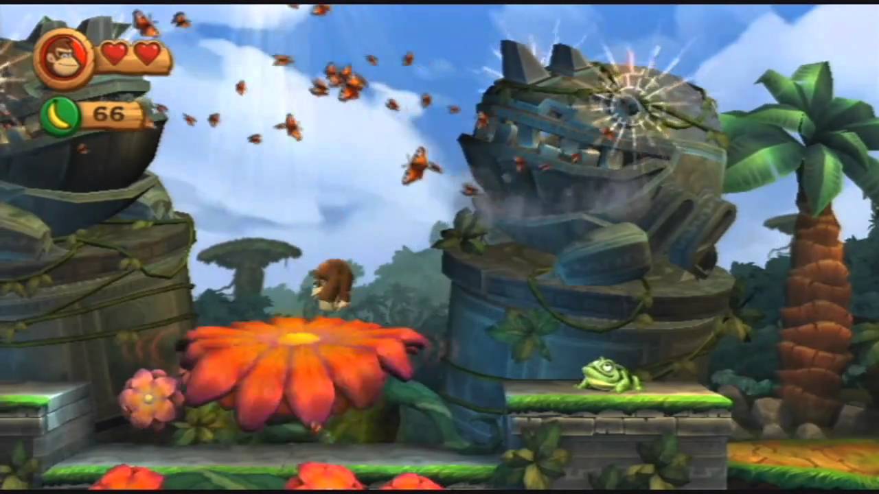 zich zorgen maken Kleuterschool Teleurstelling Donkey Kong Country Returns Beginning and first level gameplay [Wii] -  YouTube