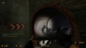 ZOMBIE ESCAPE MOD ON COUNTER-STRIKE: SOURCE, MAP: ZE_survivors, level 2,  CSS