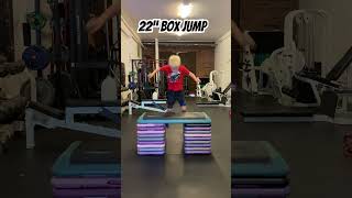 22” box jump #skill #workout #fitness #kids #exercise
