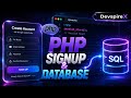 Signup & Login System with Database | Session Start Tutorial