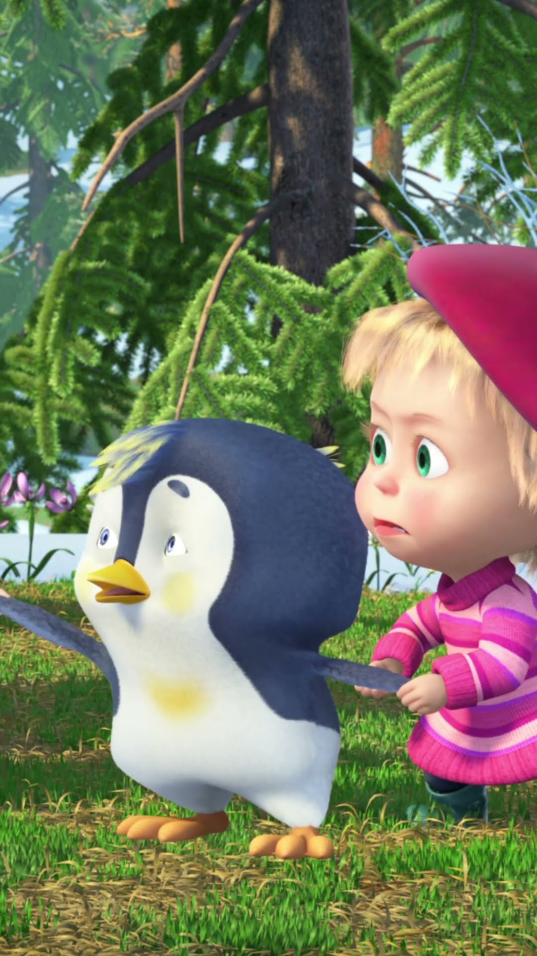 Entre dos hermanas ? #Shorts #MashayelOsoCastellano #LaPrimeraGolondrina #cartoon