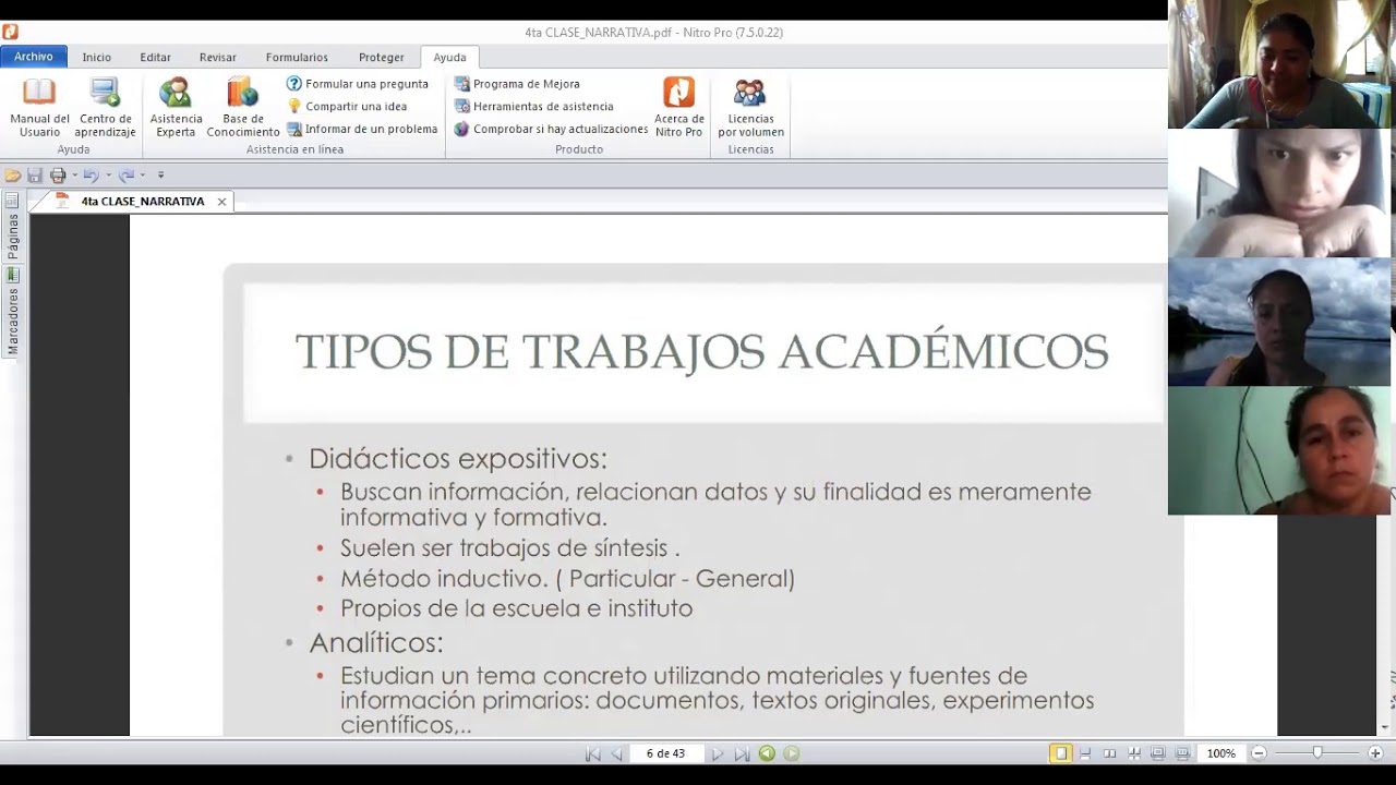 NARRATIVA ACADÉMICA