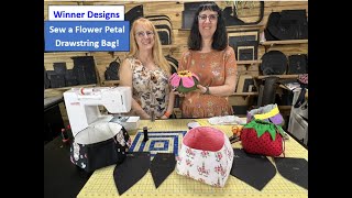 Sew a Fun Flower Petal Drawstring Bag!