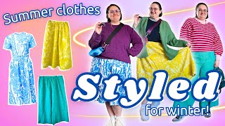 i hired a stylist to style my summer clothes for winter!
