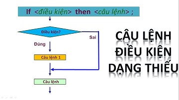 Pascal, câu lệnh điều kiện dạng thiếu if (điều kiện) then (câu lệnh);