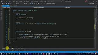 C# Simple Marks Calculator. screenshot 2