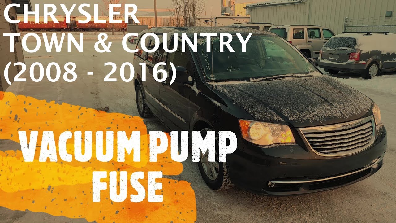 Chrysler Town & Country VACUUM PUMP FUSE LOCATION (2008 2016) YouTube