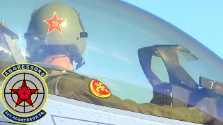 US Air Force, Aggressors. F-16 Fighting Falcon fighters during Red Flag 2022.