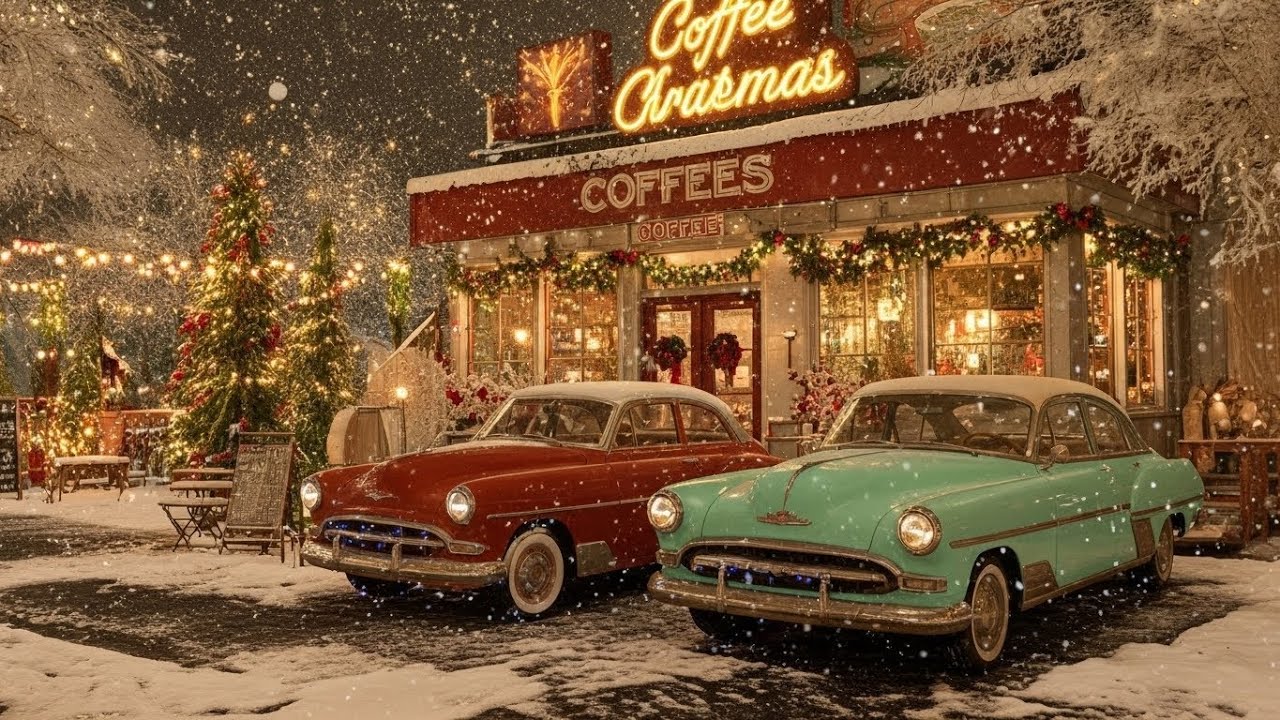 Peaceful Winter Coffee Shop by the Lake ❄️☕ Gentle Jazz for Winter Days