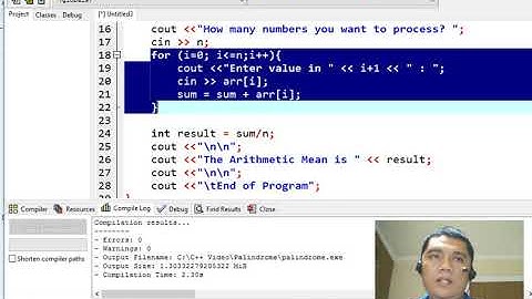 Arithmetic Mean Solver in C++
