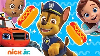 Summer Fun Hot Dog Song 🌭 w/ PAW Patrol, Blaze & More! | Stay Home #WithMe | Nick Jr.