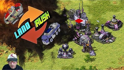 Online Multiplayer Land Rush 4 players Free for all Gameplay in South Pacific map by Westwood Studio