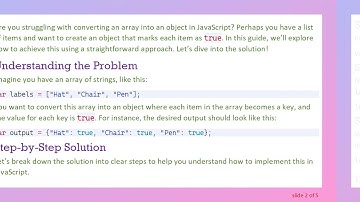 Convert an Array into an Object in JavaScript