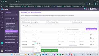 Qualifications dans Evolia : formation pour structurer vos équipes
