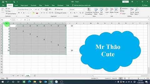 VBA#5: Vòng lặp For trong excel vba, Debug trong lập trình.