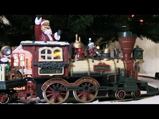 No. 385 Holiday Station Animated Christmas Train Set - YouTube