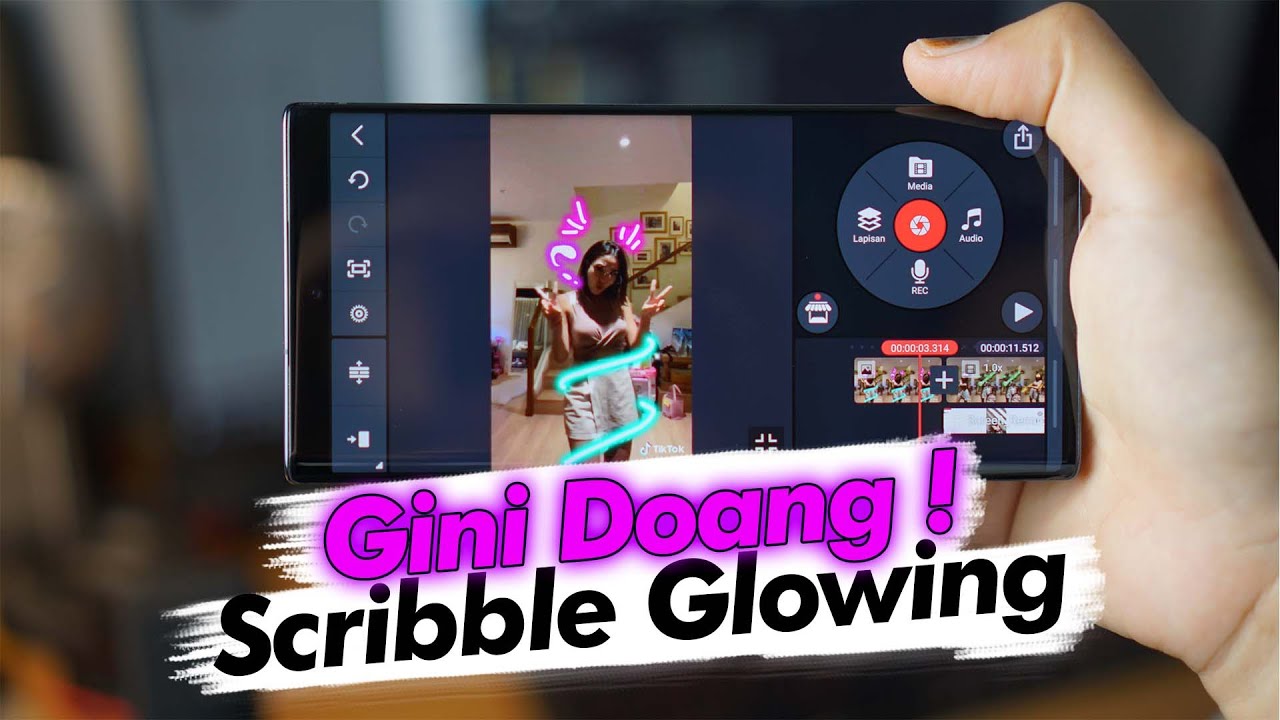 CARA PALING GAMPANG !! Tutorial Neon Scribble Glowing Android - YouTube