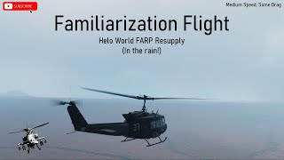 DCS Familiarization Flight UH1 Helo World FARP Resupply