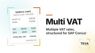 SAP Concur: automate multi-rate VAT processing with Multi VAT