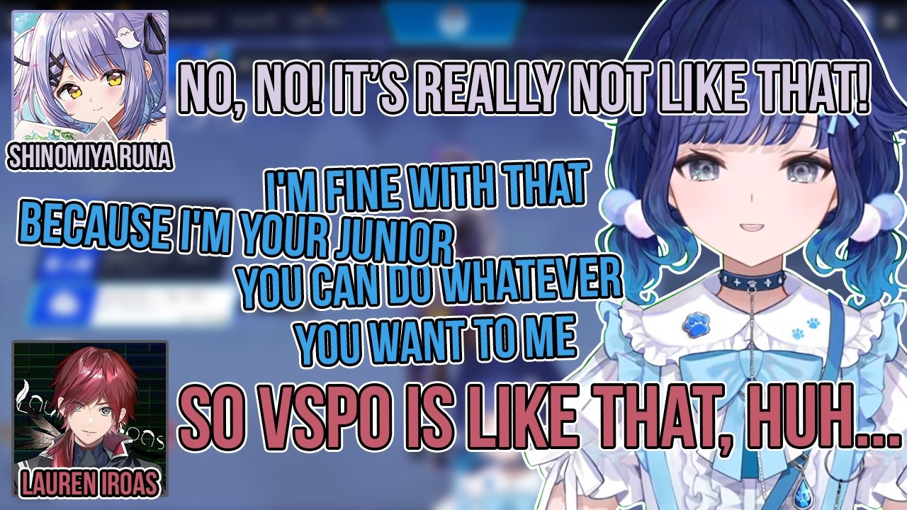 Lauren Realizes VSPO Has a "Hierarchy" Through Tsumu & Runa【Kokage Tsumugi/Shinomiya Runa/Vspo]