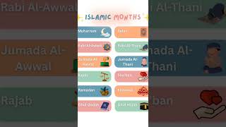 islamic month names#learn islam#Allah#deen#kids viral#reels#