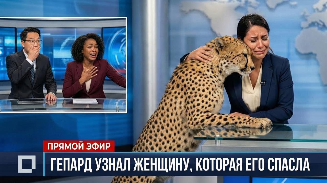 Она Спасла Умирающего Детеныша Гепарда – Через 5 Лет Он Нашел Ее В Прямом Эфире По Телевидению