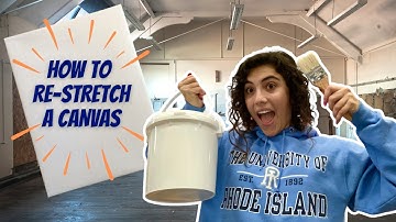 How to Re-Stretch a Canvas (It