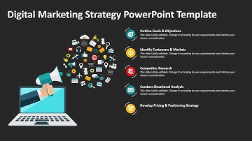 Digital Marketing Strategy PowerPoint Template | Kridha Graphics
