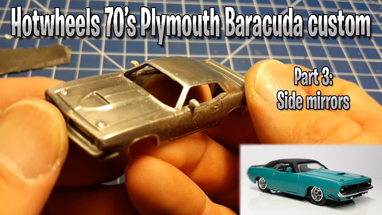 Hotwheels custom pt.3: how to add side mirrors - YouTube