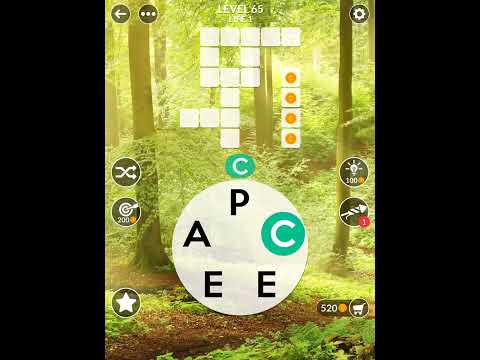 Wordscapes Level 65 Answers - YouTube
