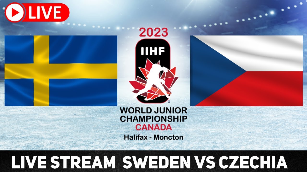 Sweden vs Czechia 2023 World Juniors LIVE STREAM IIHF WJC Live Game Reaction Watch Party