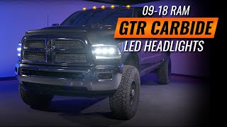 300% Brighter LED Headlights for the 2009  2018 Ram! GTR Carbide Review & Install