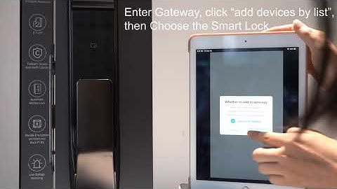 add Tenon smart lock to the gateway on Tuya APP