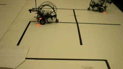 Lego Mindstorms NXT Tape Maze Demo - Locking Demonstration