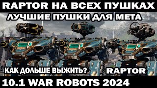 ЛУЧШАЯ СБОРКА И ПУШКИ НА RAPTOR + ВЫПОЛНЯЮ ЗАДАНИЯ ПОДПИСЧИКОВ ПОД ЗАКАЗ WAR ROBOTS 2024