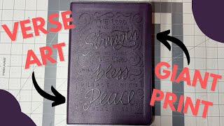 Verse Art Giant Print Center Column Reference Bible - Purple Leathersoft screenshot 5