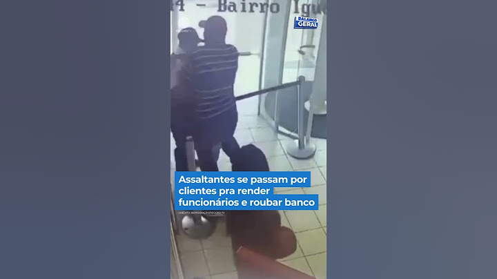 Assaltantes se passam por clientes para render seguranças e roubar banco #Shorts