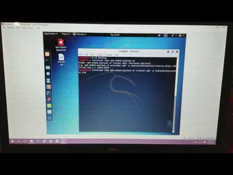 Backdoor in android application using ruby script