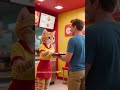 A cat working at McDonald's restaurant #cats #cat #funny #mcdonalds #cartoon #cute #food #animation