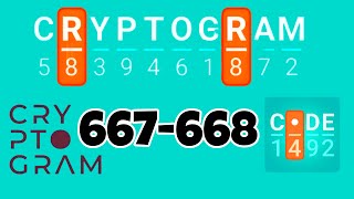 CRYPTOGRAM level 667 668 screenshot 2