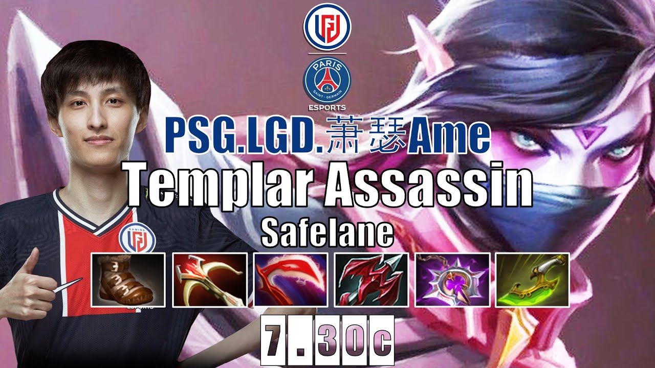 Templar Assassin Safelane | PSG.LGD.Ame | AME GOD TA 23 KILLS  | 7.30c Gameplay Highlights