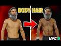 UFC 6 How to ADJUST FIGHTER BODY HAIR & BODY HAIR COLOR